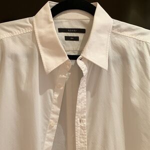 MENS GUCCI WHITE COTTON SLIM FIT DRESS SHIRT SIZE 16.5 USA SIZE 42 EURO
